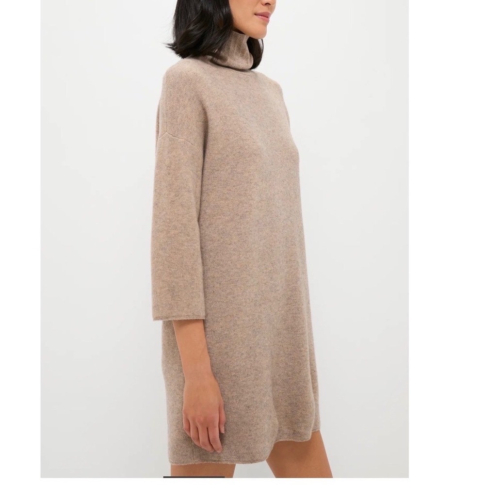 Pomander Place Vivianne Dress Women S Hazelwood Tan Turtleneck Mini Excellent